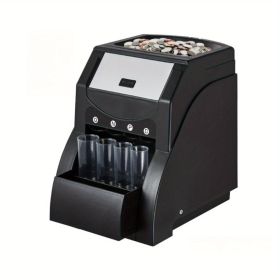 USD Coin Sorter, Coin Sorter Machine for USD Coin, Sorts up to 230 Coins/min, Coin Sorter and Wrapper Machine Holds 200 Coins Included 4 Coin Tub