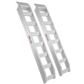 VEVOR Aluminum Ramps, 8810 lbs, Heavy-duty Ramps with Top Hook Attaching End, Universal Loading Ramp for Motorcycle, Tractor, ATV/UTV, Trucks